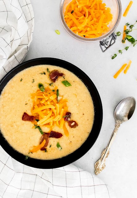 This easy Instant Pot dinner recipe is full of your favorite savory flavors! Crispy bacon bits, cheddar cheese and juicy corn kernels give this creamy chowder some great texture and taste! Perfect for those busy weeknights during the fall and winter when you need something good to warm you up!