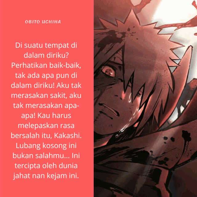KataKata Mutiara Terbaik Dari Obito Uchiha ImajiBlog