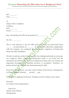 rescind verification qualifications generally identity