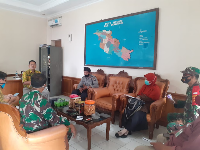 Danramil 22 Wonosari Hadiri Rapat Koordinasi Penegakan Disiplin Protokol Kesehatan