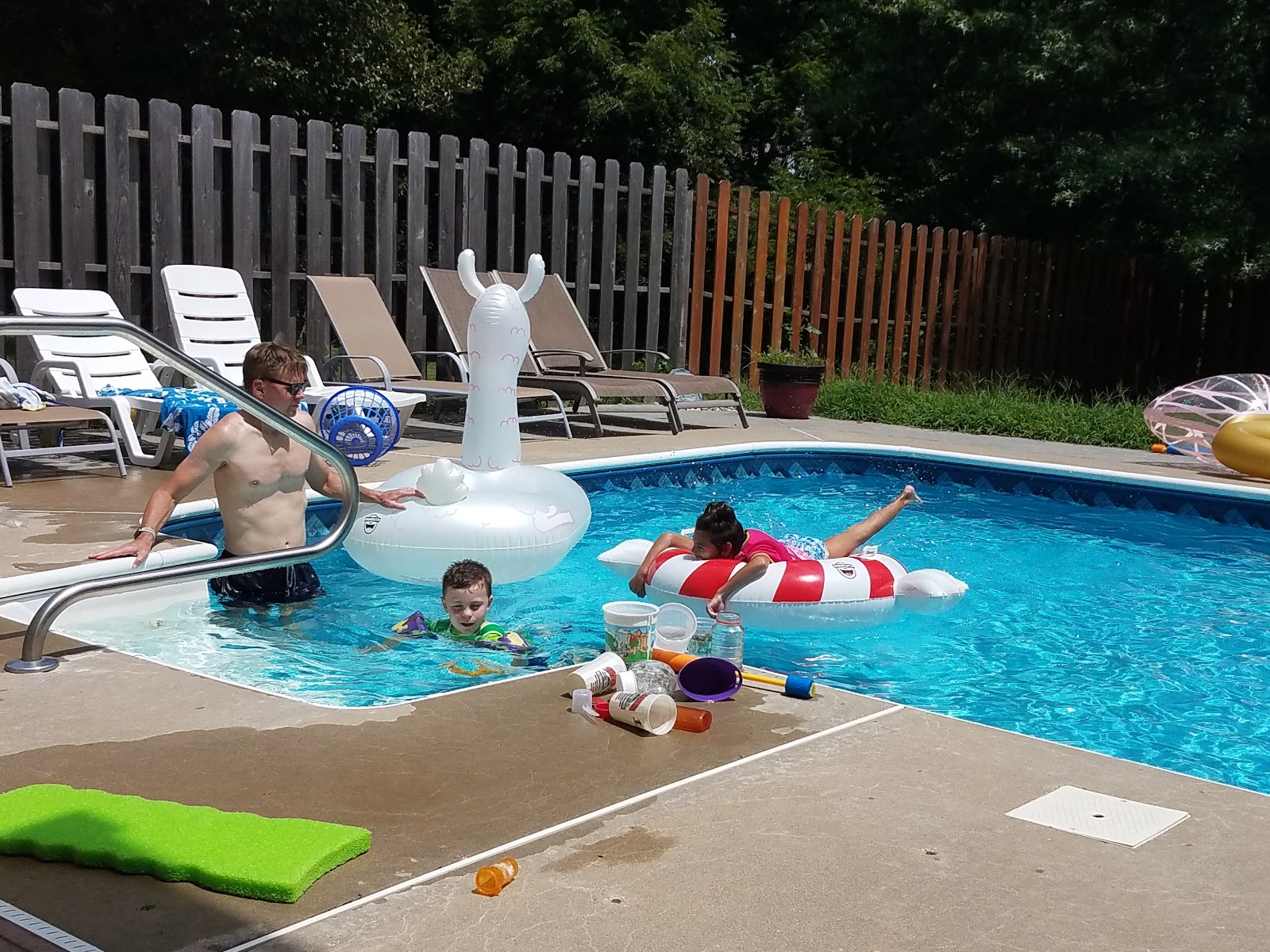 Benton Family: July 25th (Neighbor swim/Adult Night Swim)