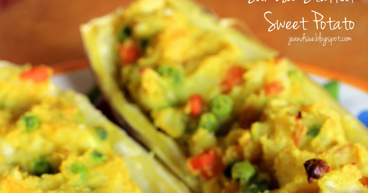 Jo and Sue Samosa Stuffed Sweet Potato
