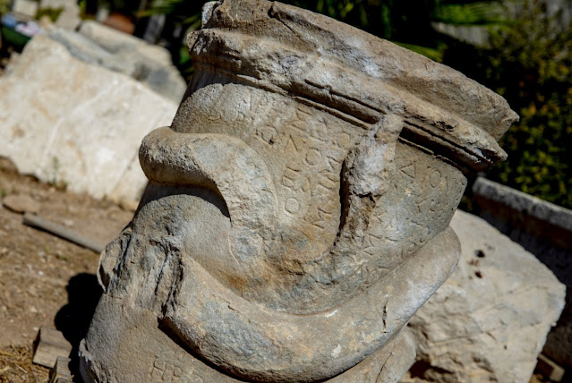 2,000-year-old snake altar unearthed in Graeco-Lycian city of Patara