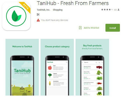 Aplikasi TaniHub di GooglePlay Store Aplikasi TaniHub di GooglePlay Store