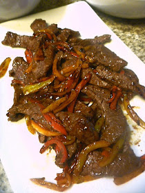 Gingery-garlicky brown sauce together with strips of beef and vegetables that Mongolian Beef! - Slice of Southern