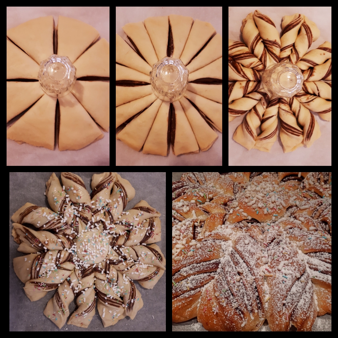 Stella di Pan Brioche alla Nutella