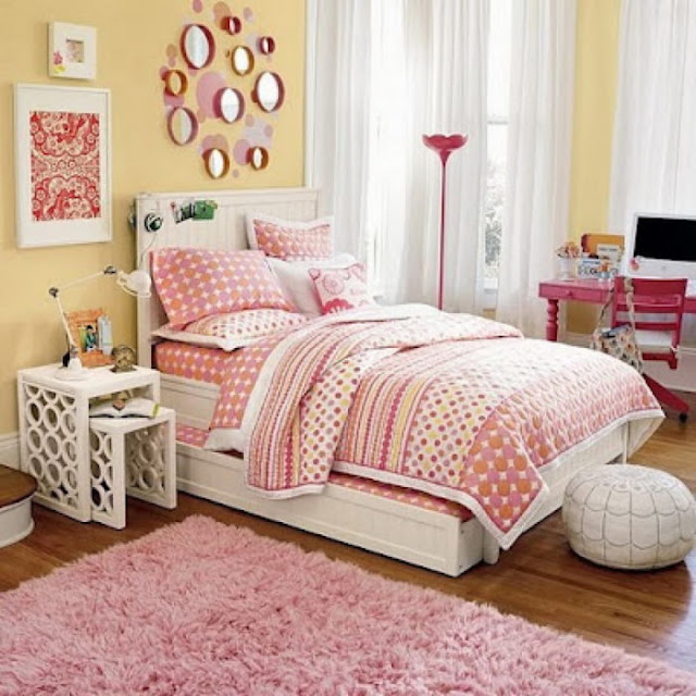 Contoh desain kamar tidur anak perempuan sederhana Contoh desain kamar tidur anak perempuan sederhana