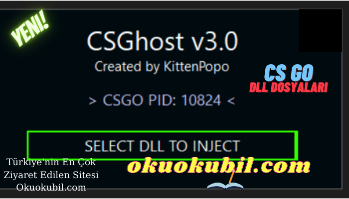 Csghost v3.0 Injector CS:GO Oyunu dll dosyaları İçin En İyi Injector İndir