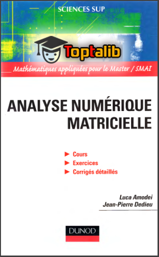 Télécharger le livre Analyse numérique matricielle  Sciences Sup
