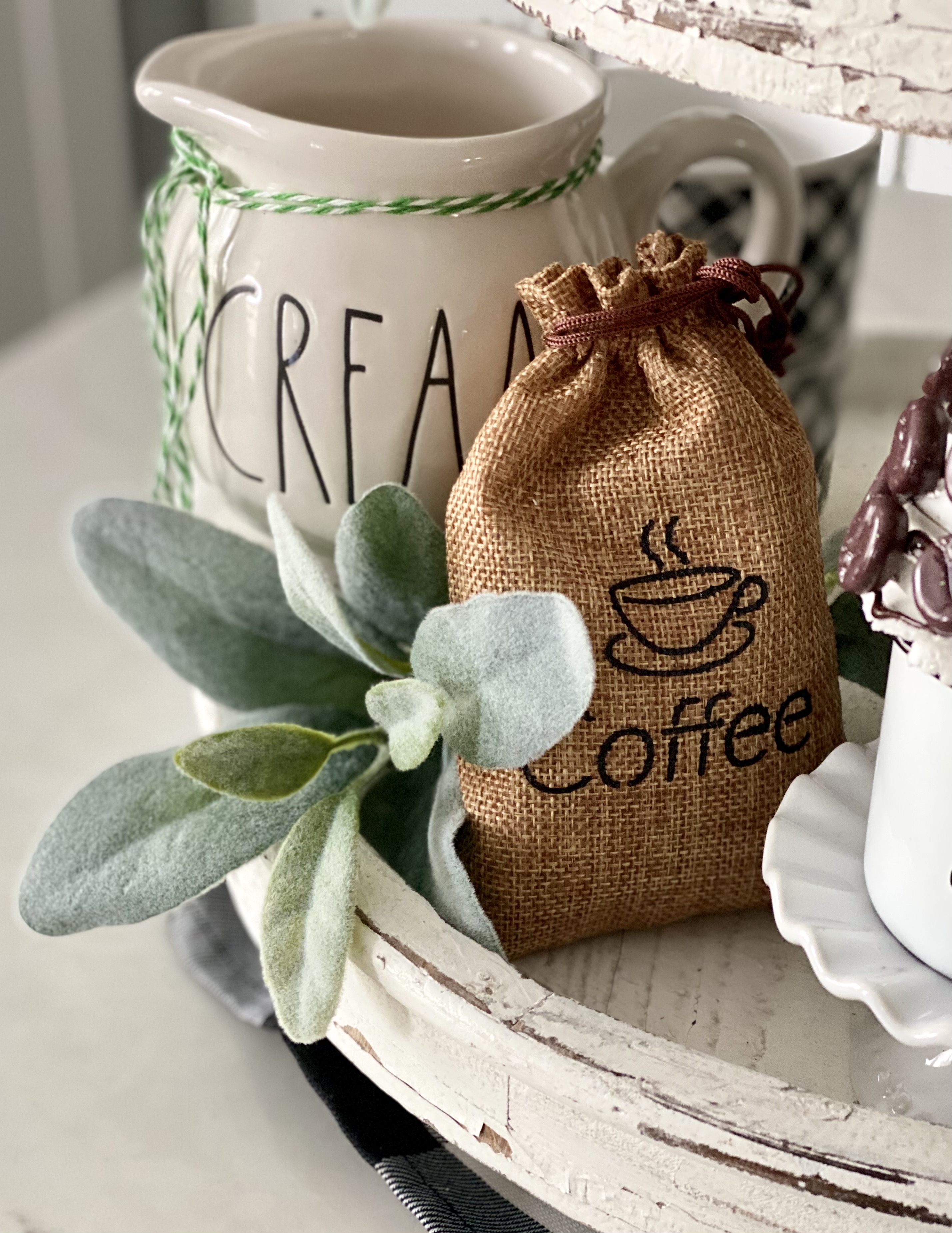 Living on Cloud Nine COFFEE THEMED TIERED TRAY