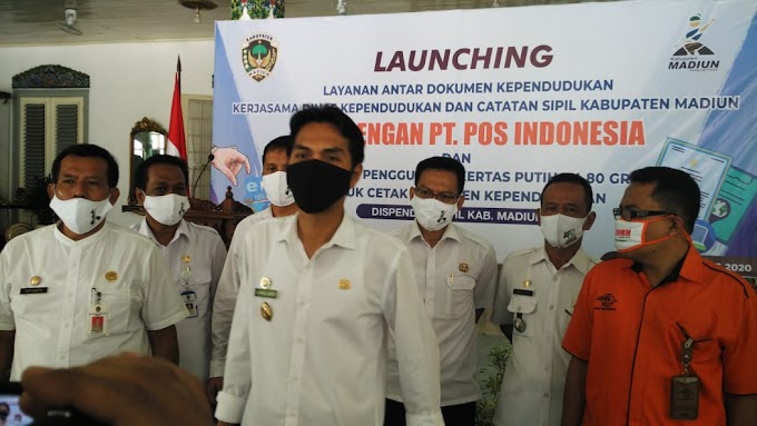 Launching Layanan Antar Dokumen Dukcapil Kabupaten Madiun Dengan PT. Pos Indonesia