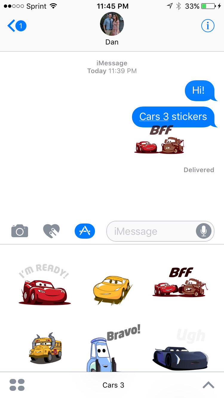 Dan the Pixar Fan: Toy Story & Cars 3 Apple iOS Sticker Packs NOW