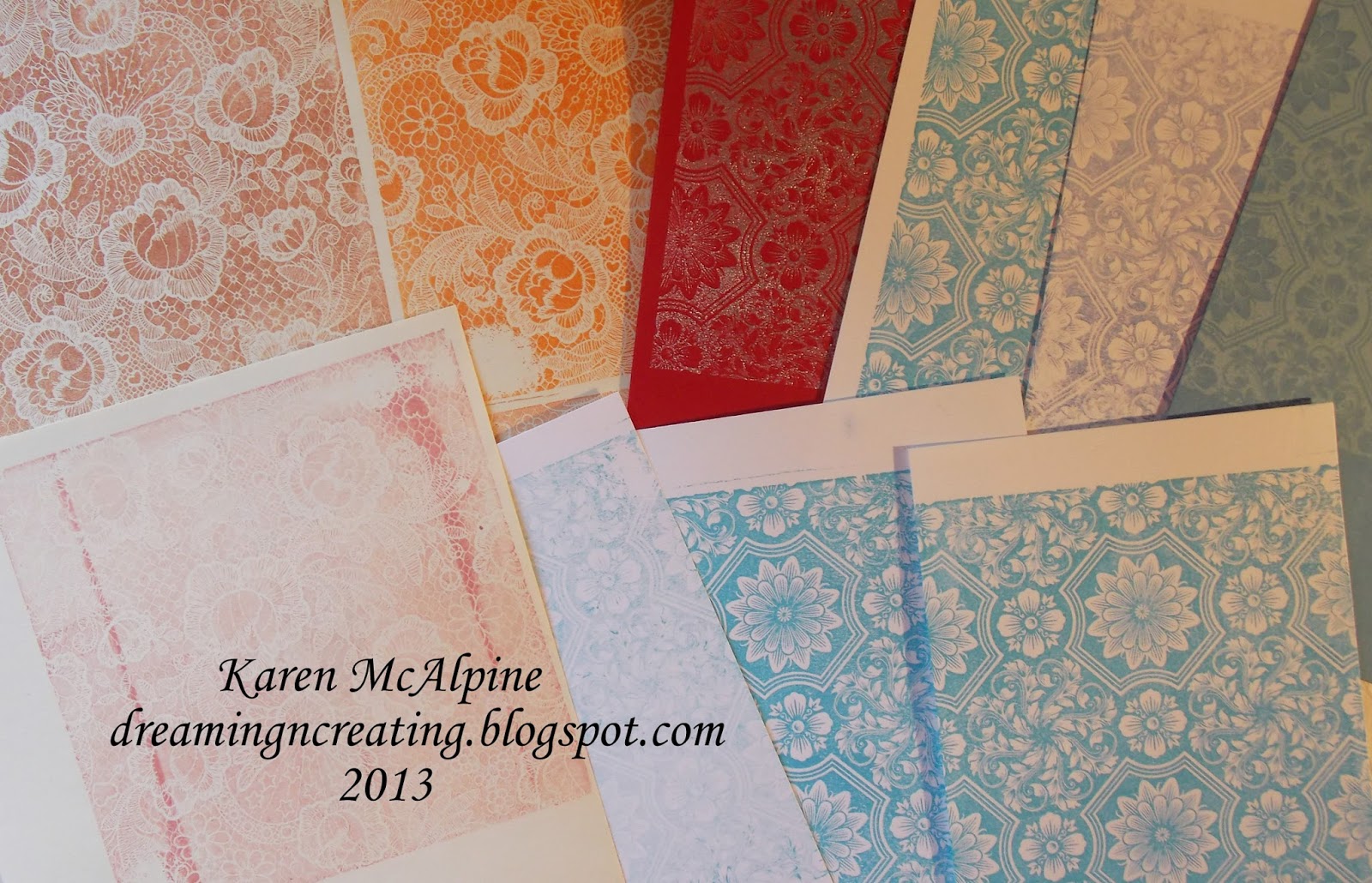 Dreaming and Creating: Stamping Backgrounds!