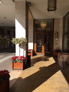 The entrance to the Hotel Continental, a short walk from the centre of Treviso 