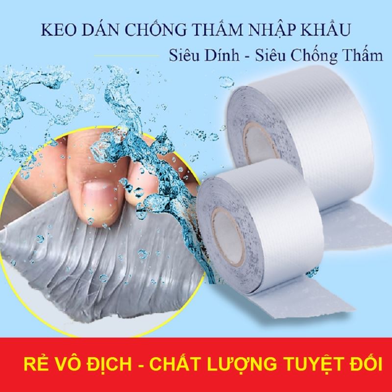 BĂNG KEO CHỐNG THẤM SIÊU DÍNH LOẠI ngang 10cm