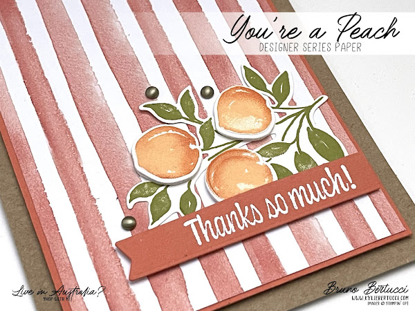 Pretty Cards and Paper International Blog Hop July 2021 | You're a Peach Designer Series Paper
