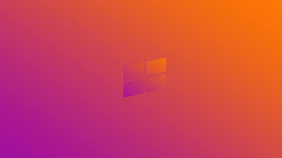 Windows 10 X Minimal Logo Wallpaper