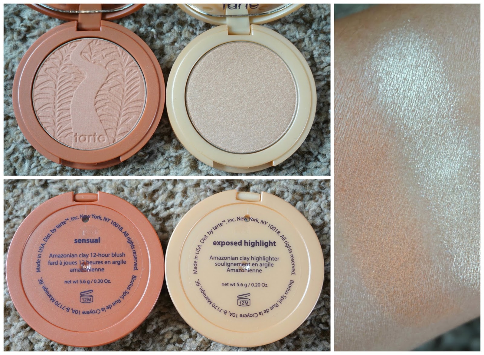 Makeup, Fashion & Royalty Review NEW Tarte Blush in Sensual & Exposed