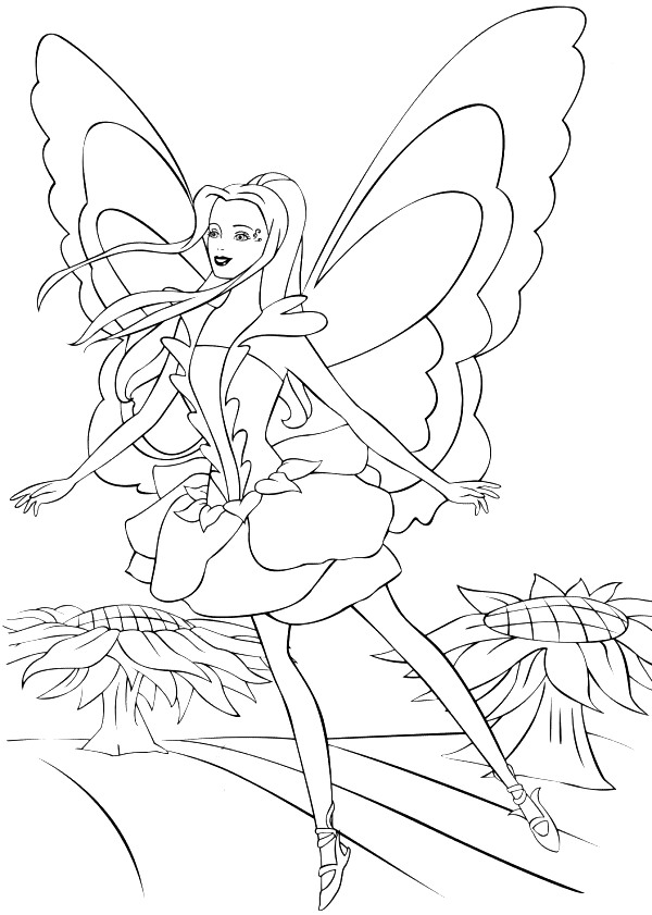 fairy coloring pages games for girls - photo #49