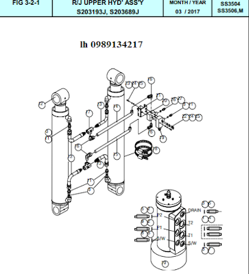Xy lanh nâng cần Dong Yang 15 tấn SS3504-SS3506-SS3506M Xy lanh nâng cần Dong Yang 15 tấn SS3504-SS3506-SS3506M