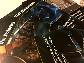 A selection of adventure cards from Doctor Who: Exterminate!