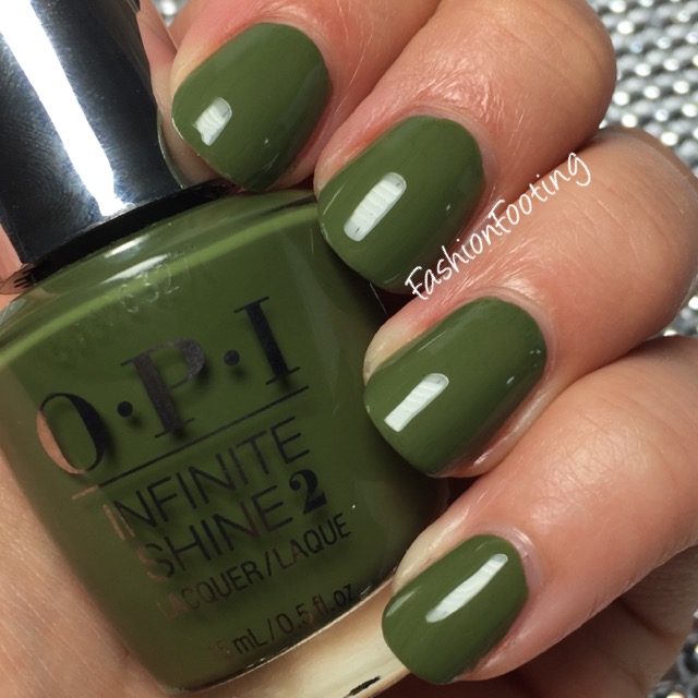 Fashion Footing OPI Infinite Shine Olive For Green