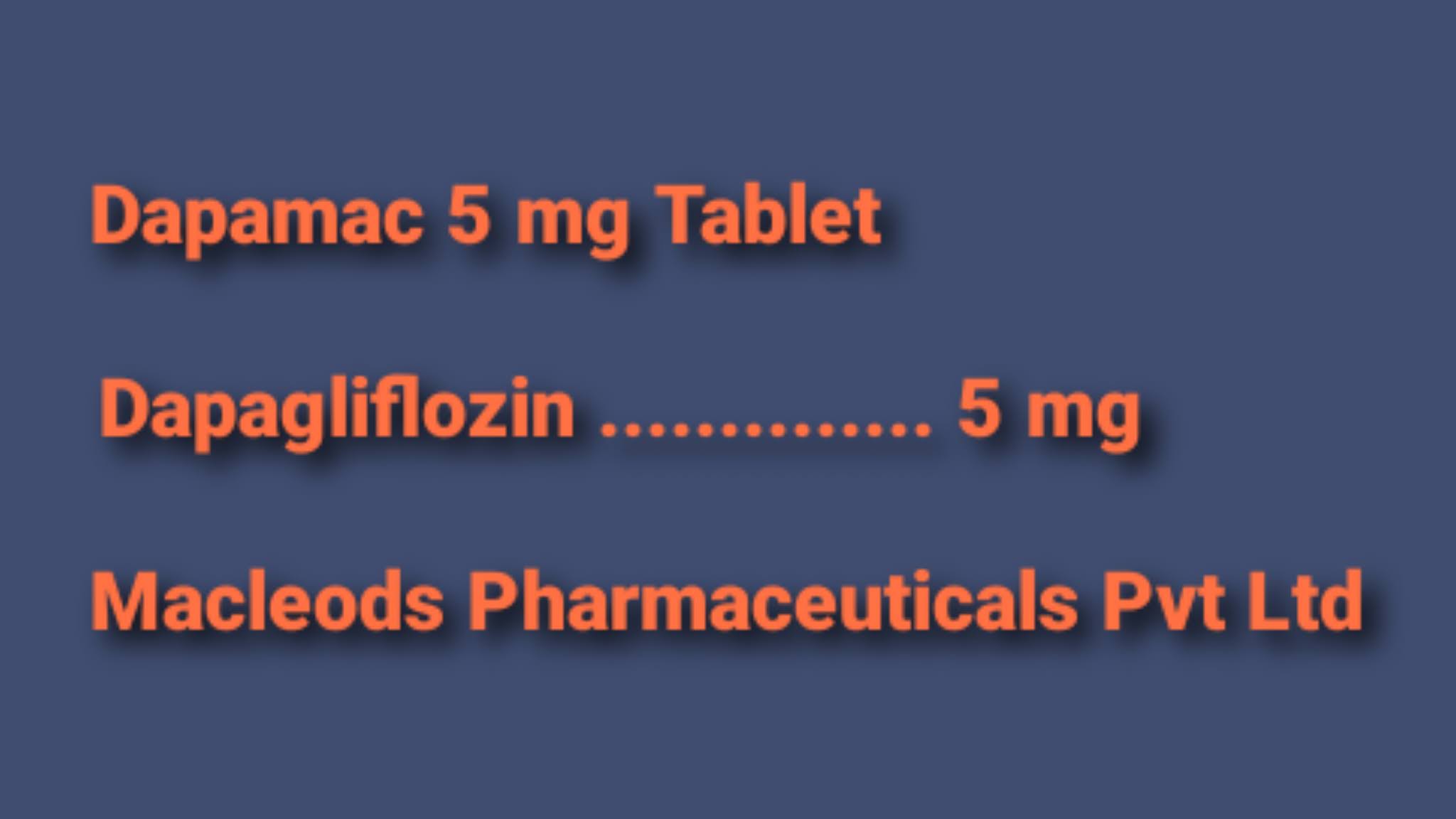 dapagliflozin 5 mg tablet uses