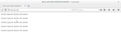 Konfigurasi Web Server Debian 8 (4)