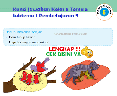 Kunci Jawaban Kelas 5 Tema 5 Subtema 1 Pembelajaran 5 www.simplenews.me