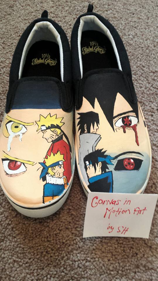 Canvas in Motion Art: Naruto shoes!
