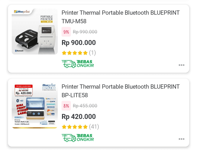 mini thermal printer bluetooth