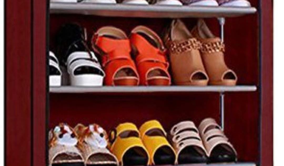 4 Shelves Shoe (Maroon) shocking