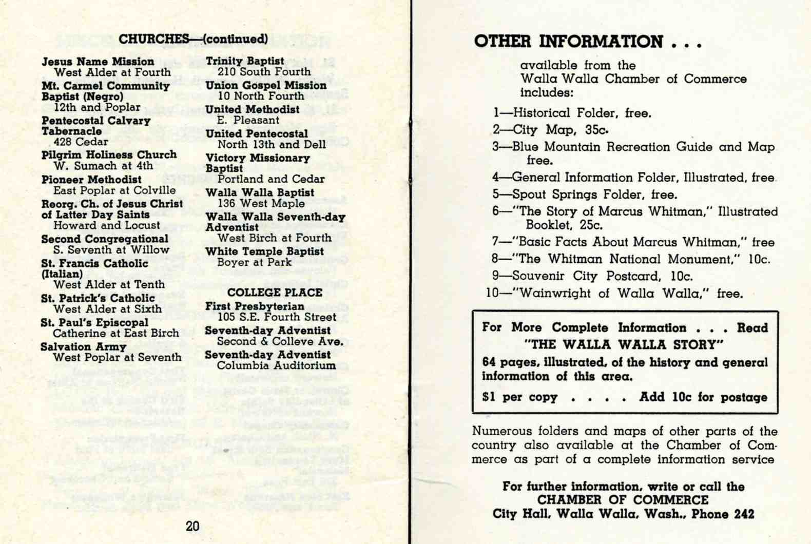 Bygone Walla Walla vintage images of the City and County (and beyond