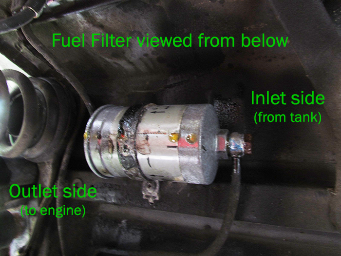 Fuel Filter Replacement on SAAB c900 Crawls Backward (When Alarmed)