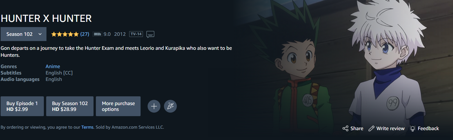 Prime Video: Hunter x Hunter - Stagione Due