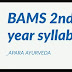 BAMS 2nd year syllabus 