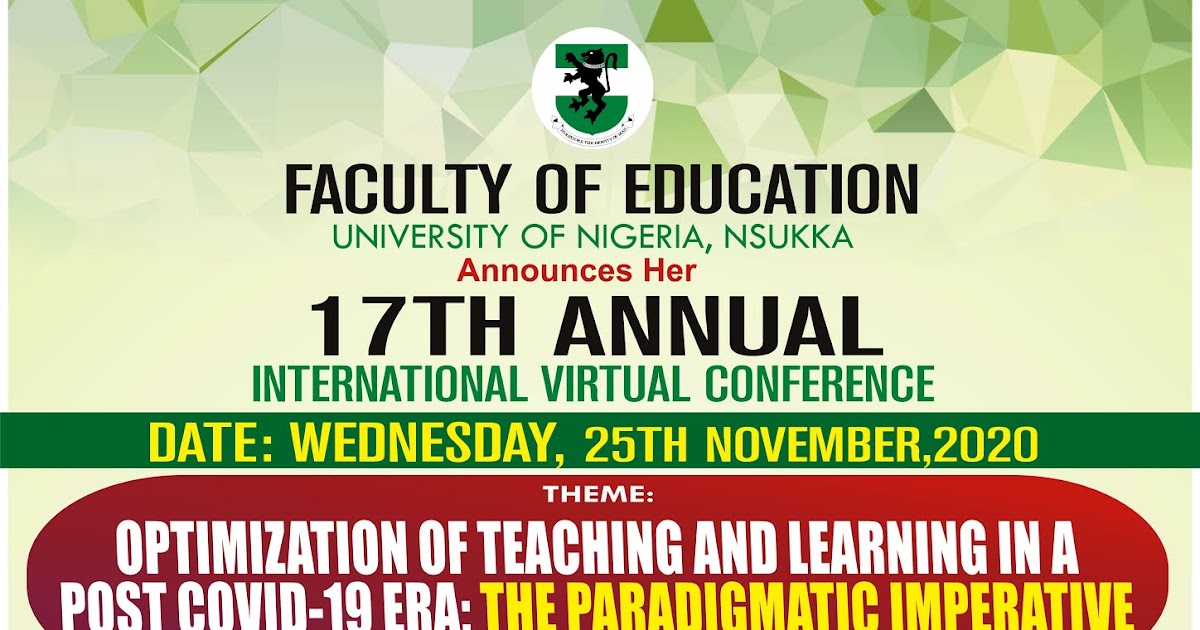FACULTY OF EDUCATION UNIVERSITY OF NIGERIA Events