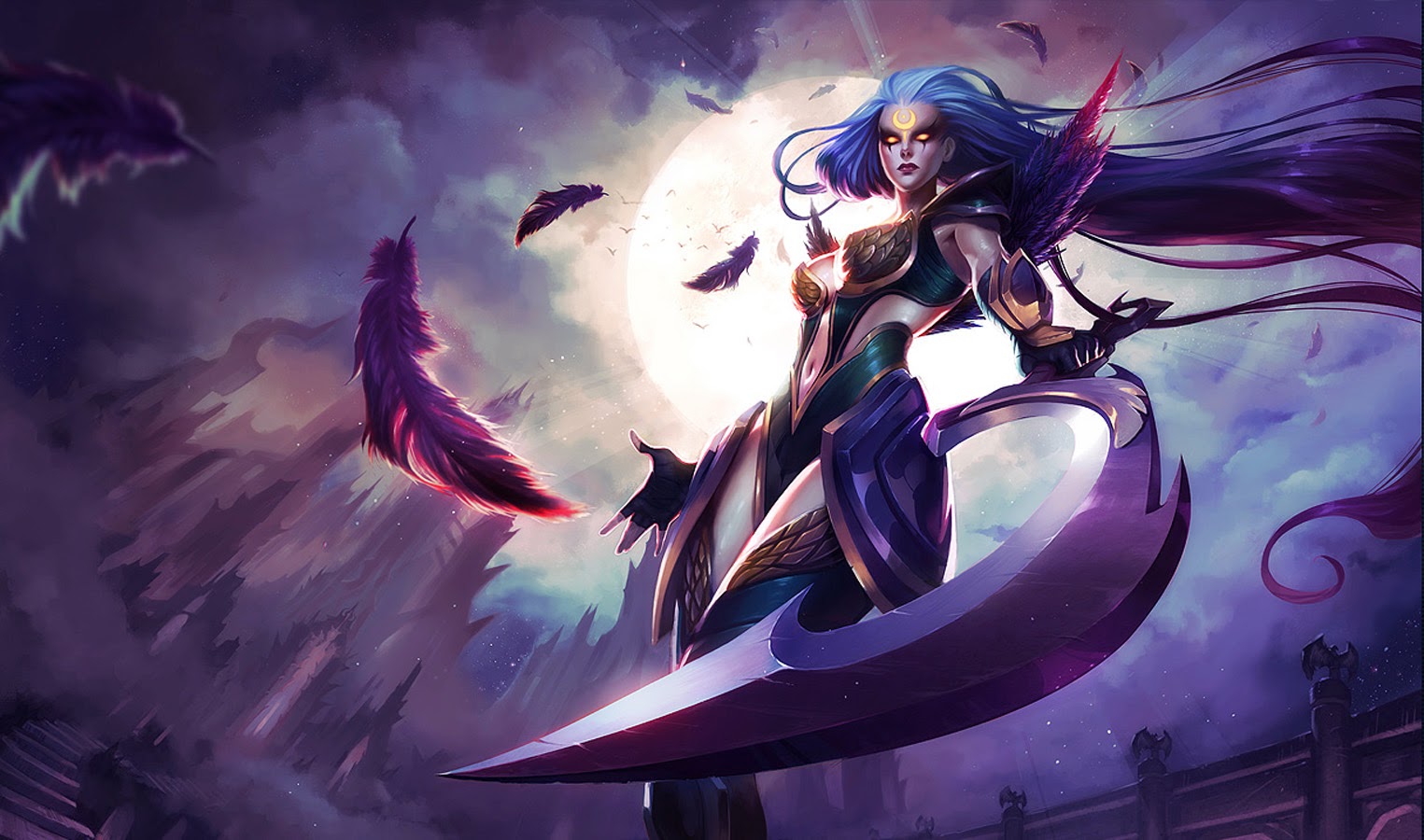 Diana Dark Valkyrie LoL Champion z6 HD Wallpaper