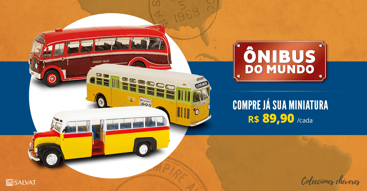 Coleção Ônibus do Mundo 1:43 salvat