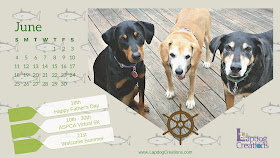 rescue dogs june calendar printable