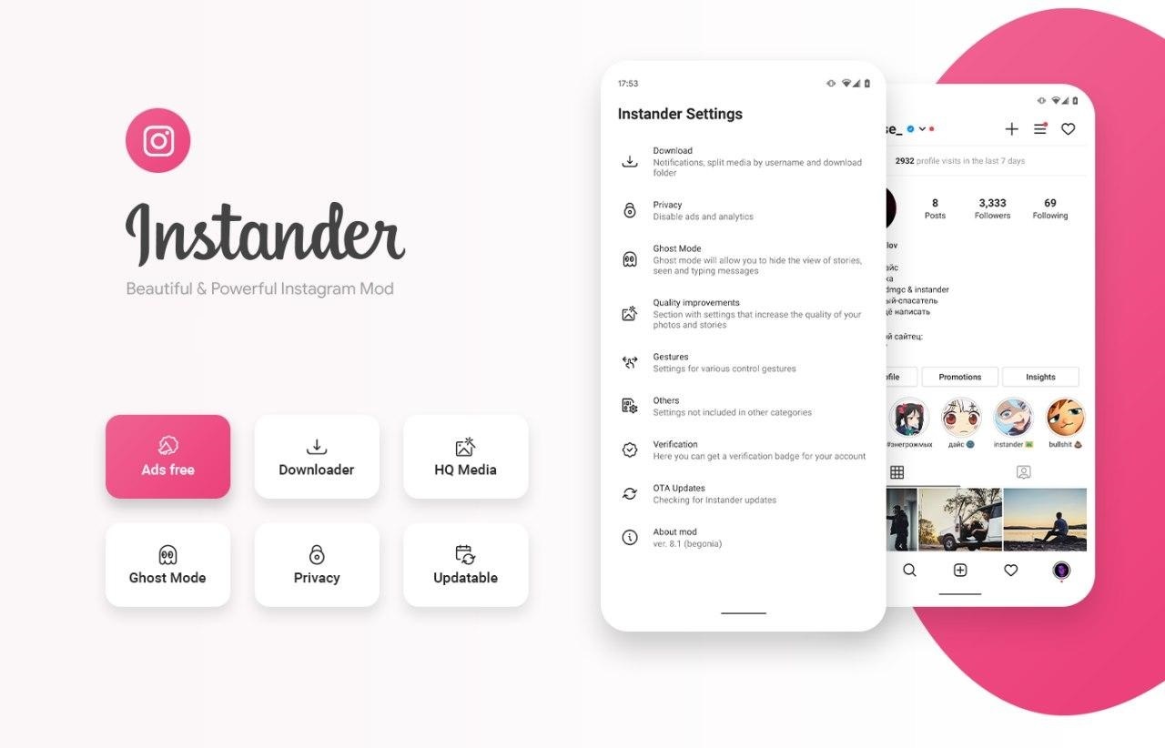 [UPDATE] Download Instagram Mod Instander v16.0 by TheDise AFLIKSOFT