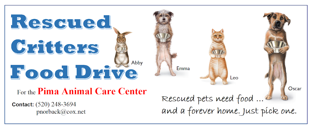 Rescued Critters Food Drive