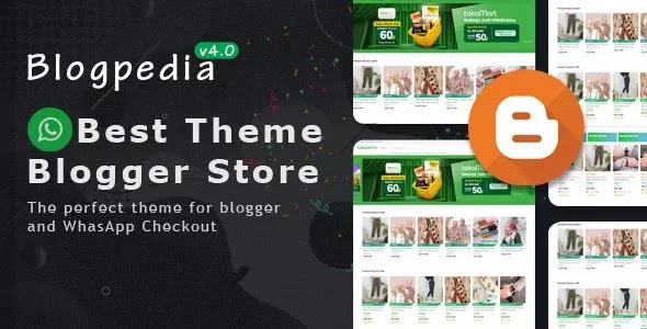Tokopedia Premium eCommerce Blogger Template