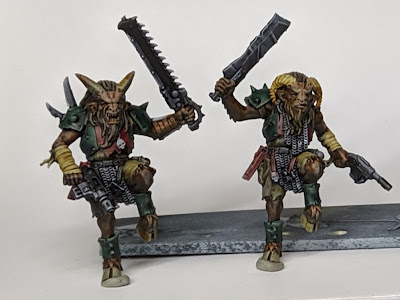 Poor photography but happy with how they came out Finished running Beastmen