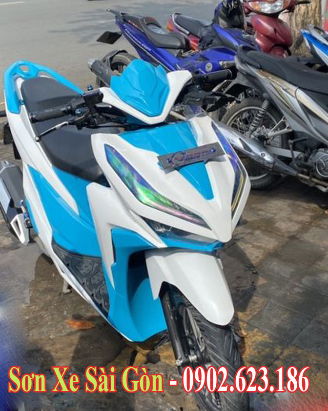 Vario Kiểng Trắng Xanh màu siêu hot  Xe đẹp Xe tương lai Xanh