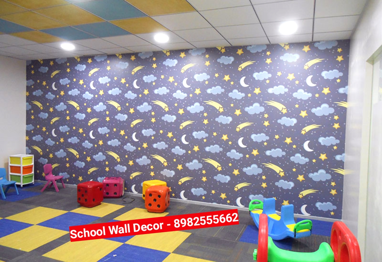 Play School Wall Painting Nursery School Wall Painting