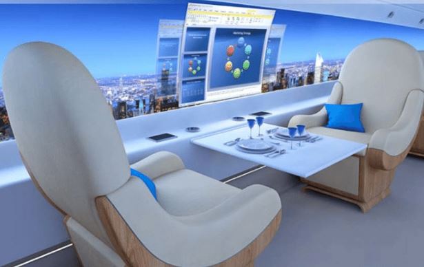Spike S-512 supersonic business jet interior