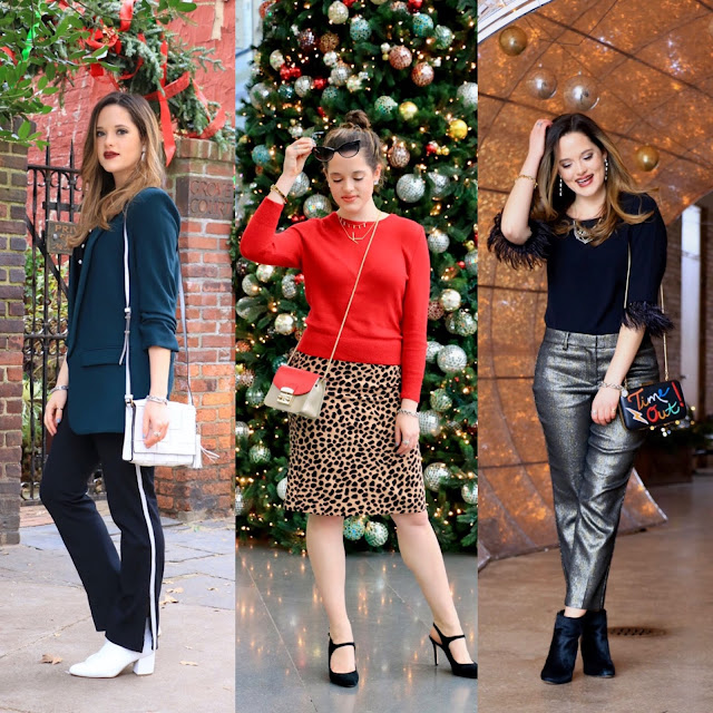 Nyc fashion blogger Kathleen Harper's holiday party outfit ideas