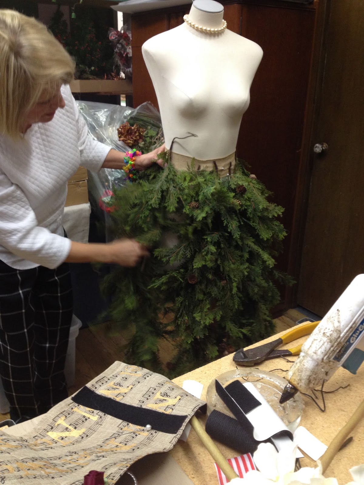 Sew Much To Give My Mannequin Dress Form Christmas Tree
