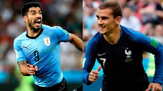 Uruguay vs Francia en Cuartos de Final Copa Mundial Rusia 2018 